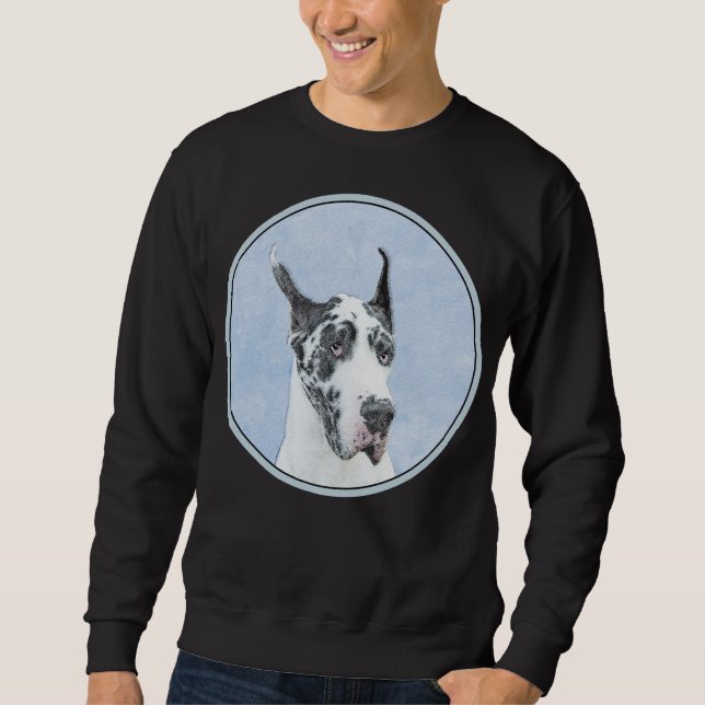 Sudadera Pintura de gran dano (Harlequin) - Arte original d (Anverso)