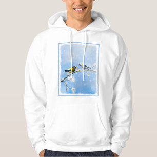 Sudadera Pintura de Grosbeak por la noche - Arte de Perro O