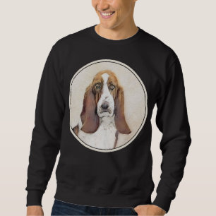 Sudadera Pintura de hebilla de basset - Arte de perro origi