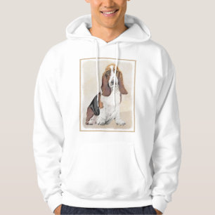 Sudadera Pintura de hebilla de basset - Arte de perro origi