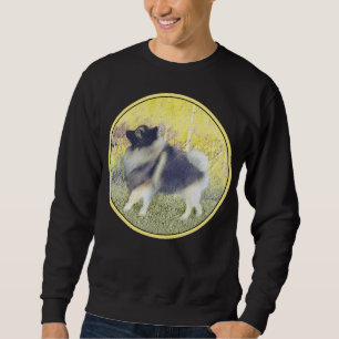 Sudadera Pintura de Keeshond Aspen - Arte Perro Original Cu