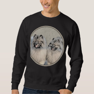 Sudadera Pintura de Keeshond Brothers - Arte Perro Original