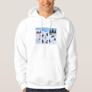 Sudadera Pintura de la diversión de Labrador del navidad