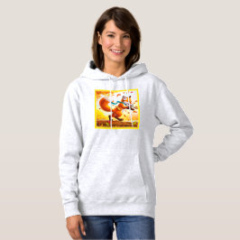 Sudadera Pintura de la temporada de otoño de la zorra roja.