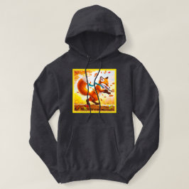 Sudadera Pintura de la temporada de otoño de la zorra roja.
