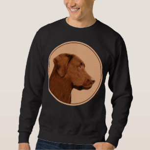 Sudadera Pintura de Labrador Recuperador (Chocolate) - Arte