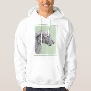 Sudadera Pintura de lobo irlandesa - Arte de perro original