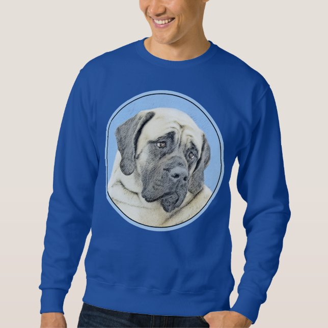 Sudadera Pintura de malvado inglés (Fawn) - Arte de perro o (Anverso)