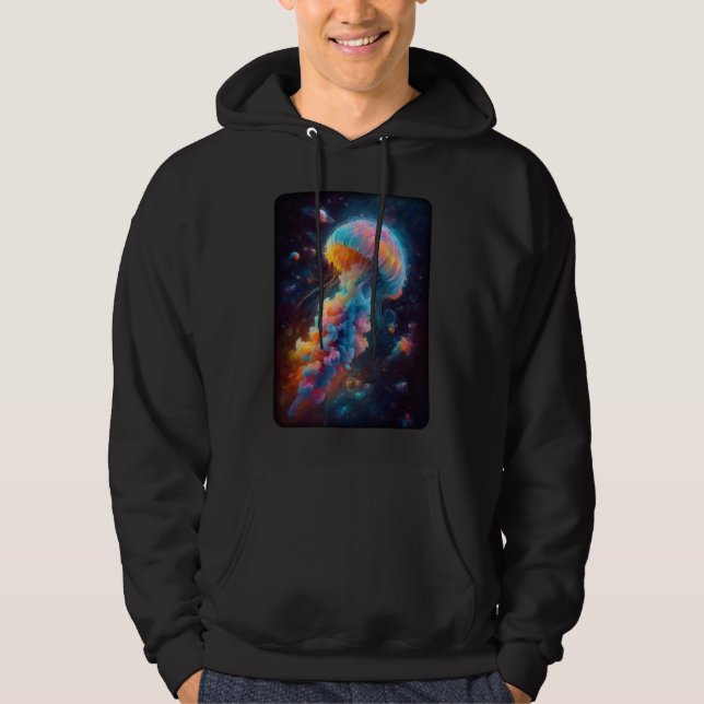 Sudadera Pintura de medusas cosmológicas (Anverso)