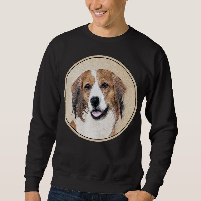 Sudadera Pintura de Nederlandse Kooikerhondje - Arte de per (Anverso)