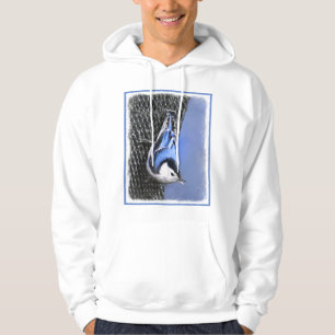 Sudadera Pintura de nueces de paja blanca original arte de 