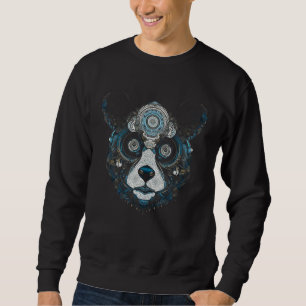 Sudadera Pintura de Panda Lover Mandala Fantasía Animal Mot