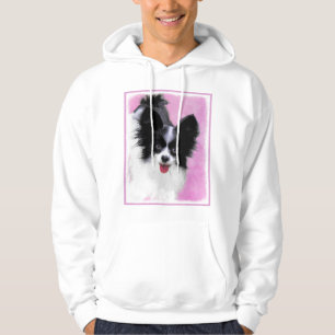 Sudadera Pintura de Papillon (blanco y negro) - Arte de per