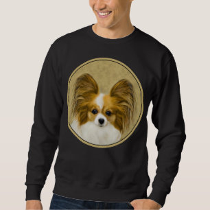 Sudadera Pintura de Papillon (Hound Tri) - Arte original de