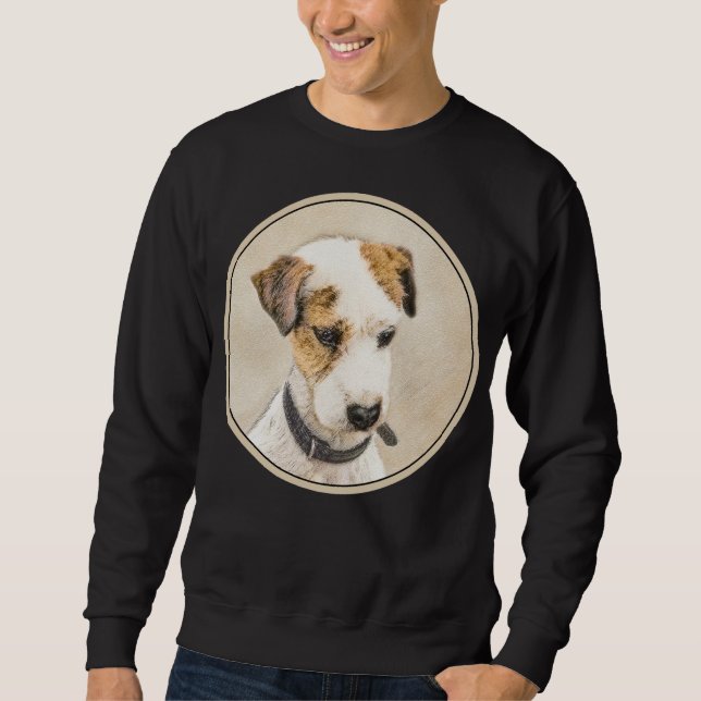 Sudadera Pintura de Parson Jack Russell Terrier - Arte de P (Anverso)