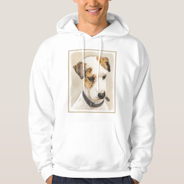 Sudadera Pintura de Parson Jack Russell Terrier - Arte de P (Anverso)