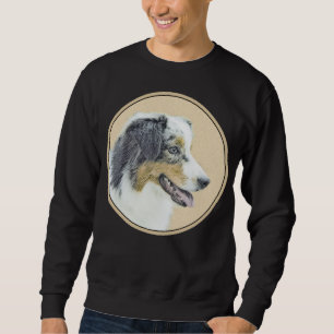 Sudadera Pintura de pastor australiano - Arte original de p