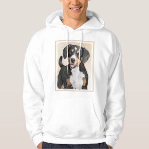 Sudadera Pintura de perro de la montaña Entlebucher - Arte 