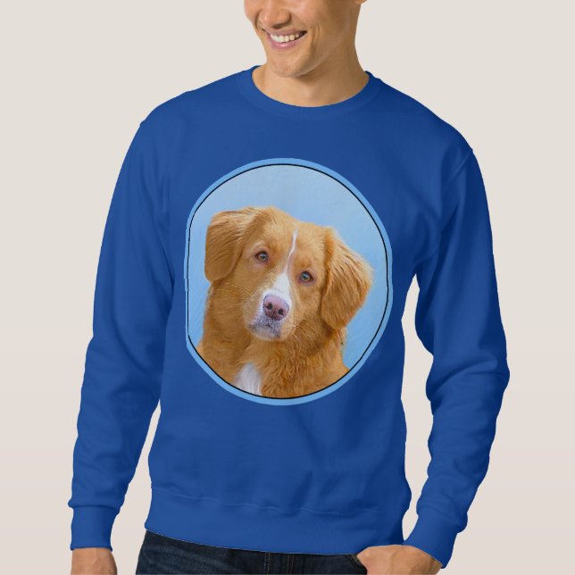 Sudadera Pintura de perro de la recuperación del pato de Nu (Anverso)