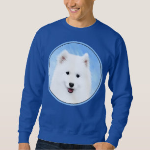 Sudadera Pintura de pimienta de Samoyed - Arte Perro Origin