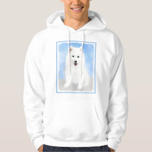 Sudadera Pintura de pimienta de Samoyed - Arte Perro Origin