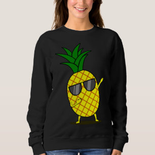 Sudadera Pintura de piña amarilla - Fruta de baile divertid