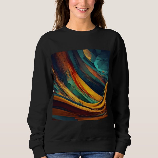Sudadera pintura de pincel (Anverso)