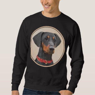 Sudadera Pintura de Pinscher original de arte animal