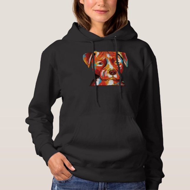 Sudadera Pintura de Pitbull Terrier (Anverso)