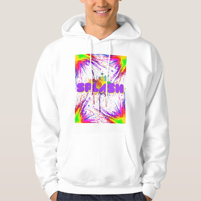 Sudadera pintura de salpicadura (Anverso)
