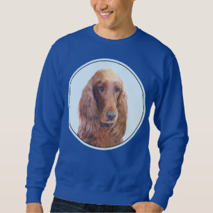 Sudadera Pintura de Setter Irlandés - Arte de Perro Origina