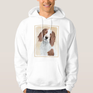 Sudadera Pintura de Setter Rojo y Blanco Irlandés - Arte Or