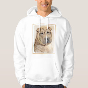 Sudadera Pintura de Shar Pei - Arte Perro Original Cuto