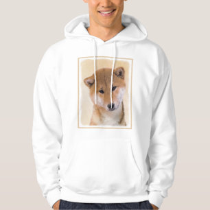 Sudadera Pintura de Shiba Inu (Rojo) - Arte de Perro Origin