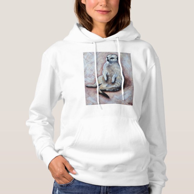 Sudadera Pintura de Suricata Desgarbada (Anverso)