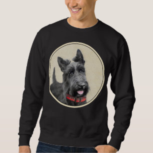 Sudadera Pintura de Terrier Escocés - Arte de Perro Origina