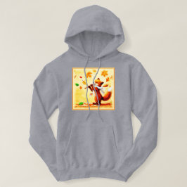 Sudadera Pintura de un feliz Zorro Rojo cantante. ¡Hazte co