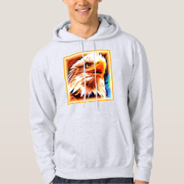 Sudadera Pintura de una asombrosa cara de águilas. ¡Hazte c