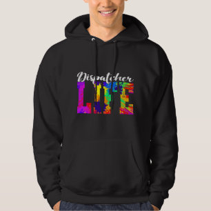 Sudadera Pintura de vida de despachador Emergencia Segurida