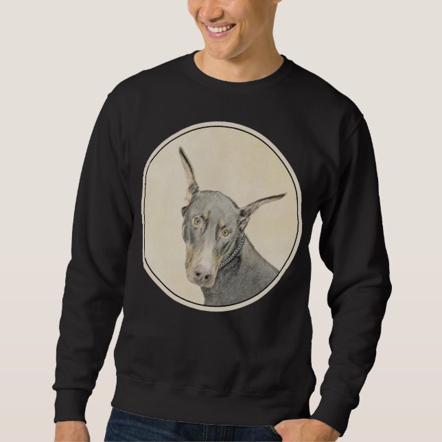 Sudadera Pintura Doberman Pinscher - Original Dog Art (Anverso)