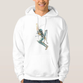 Sudadera Pintura en acuarela de cricket arte de insecto se 