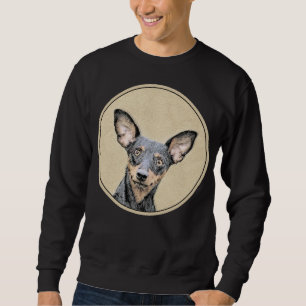 Sudadera Pintura en miniatura de Pinscher Cute arte origina