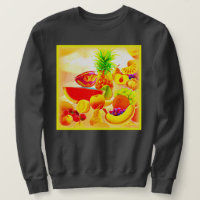 Pintura exótica de frutas tropicales. ¡Hazte con u