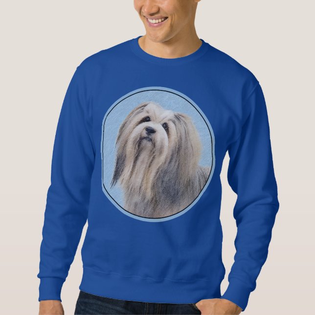 Sudadera Pintura Havanesa (plateada) - Arte de Perro Origin (Anverso)