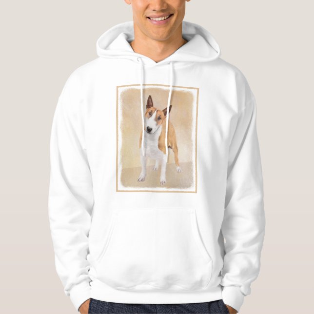 Sudadera Pintura Miniatura de Bull Terrier - Cute Original  (Anverso)