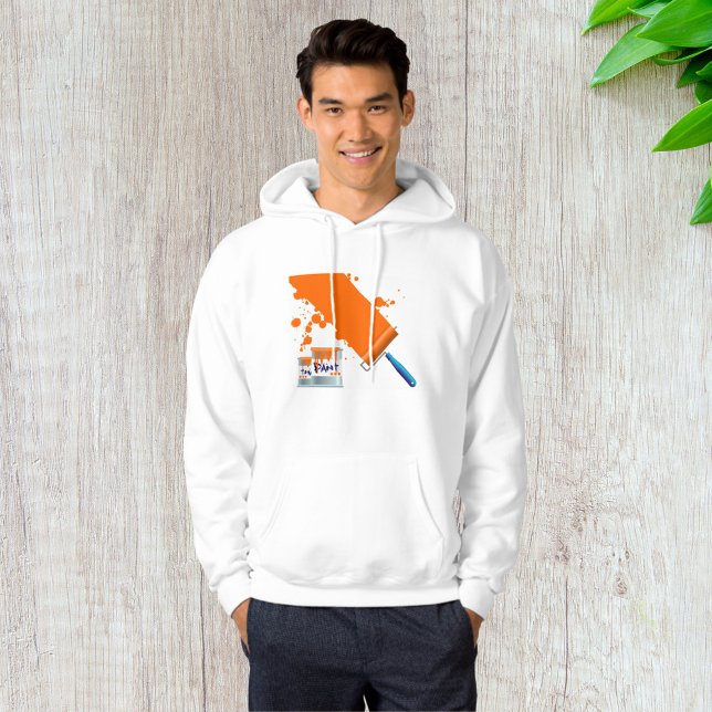 Sudadera Pintura Naranja Paint Mens Hoodie (Subido por el creador)