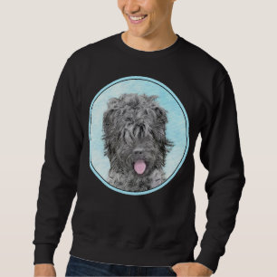 Sudadera Pintura negra del territorio ruso - Perro original