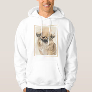 Sudadera Pintura pekingesa - Arte original de perro curado