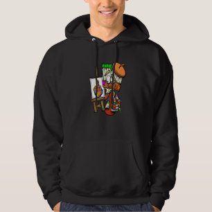 Sudadera Pintura Pintura Pincel Cepillo Escarcha Dedo Medio