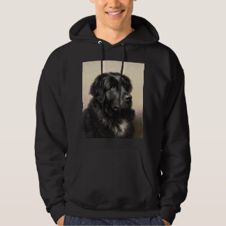 Sudadera Pintura realista vintage de perro de Terranova